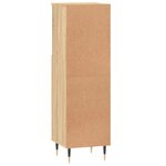 vidaXL Armoire salle de bain chêne sonoma 30x30x100 cm