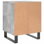 vidaXL Tables de chevet 2 Pièces gris béton 40x35x50 cm bois d’ingénierie