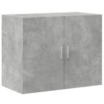 vidaXL Buffet haut gris béton 80x42 5x249 cm bois d'ingénierie