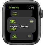 Apple Watch SE GPS, 40mm Boîtier en Aluminium Gris Sidéral avec Bracelet Sport Noir