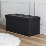 Banc coffre de rangement en polyuréthane zoé