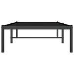 vidaXL Cadre de lit métal sans matelas noir 75x190 cm