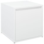 VidaXL Tiroir boîte Blanc 40 5x40x40 cm Bois d'ingénierie