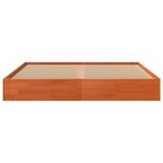vidaXL Cadre de lit sans matelas cire marron 160x200cm bois pin massif