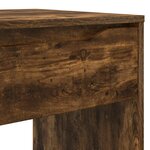 vidaXL Bureau avec tiroir avec tiroir Chêne Fumé 100 x 50 x 78 cm