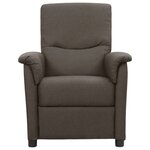 Vidaxl fauteuil releveur inclinable marron tissu