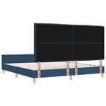 vidaXL Cadre de lit avec tête de lit Bleu 180 x 200 cm tissu