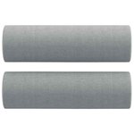 vidaXL Ensemble de canapés 2 Pièces coussins gris clair tissu