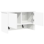 vidaXL Porte-manteau mural Blanc 50 x 20 x 30 cm Bois d'ingénierie