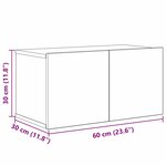vidaXL Ensemble meuble TV 5 Pièces chêne artisanal 100 x 30 x 30 cm
