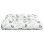 vidaXL Coussin de palette motif de feuilles 50x50x12 cm tissu