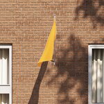 Support de drapeau vidaXL pour un drapeau mural en acier argenté