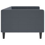 vidaXL Lit de repos sans matelas gris foncé 90x200 cm velours