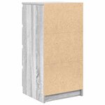 vidaXL Buffet avec tiroirs sonoma gris 37 5x35x99 cm bois d'ingénierie