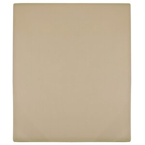 vidaXL Drap-housse Jersey Taupe 90x200 cm Coton