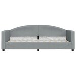 vidaXL Lit de repos sans matelas gris clair 90x190 cm tissu