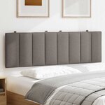 vidaXL Coussin de tête de lit Hanko taupe 160 cm tissu