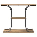 vidaXL Table console avec étagère chêne artisanal 101 x 35 x 80.5 cm