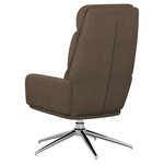 vidaXL Chaise de relaxation Taupe Tissu