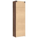 vidaXL Armoire de rangement chêne brun 70x42 5x225cm bois d'ingénierie