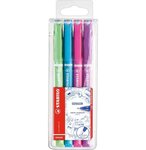 Pochette de 4 stylos-feutres Sensor pointe extra-fine sur amortisseur Couleurs fun STABILO