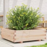vidaXL Jardinière 80x80x26 5 cm bois de pin massif