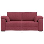 vidaXL Canapé Loveseat Rouge Vin 140 cm Tissu