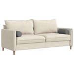 vidaXL Coussins d'accent 2 Pièces Gris foncé Ø 15 x 40 cm tissu