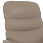 vidaXL Fauteuil inclinable électrique Cappuccino Similicuir