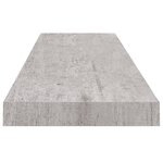 vidaXL Étagère murale flottante Gris béton 90x23 5x3 8 cm MDF