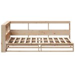 vidaXL Lit bibliothèque sans matelas 100x200 cm bois massif de pin