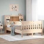vidaXL Cadre de lit sans matelas 135x190 cm bois de pin massif