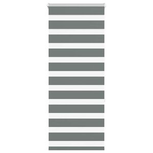 vidaXL Store zèbre gris foncé largeur du tissu 60 9 cm polyester