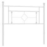 vidaXL Tête de lit métal blanc 100 cm