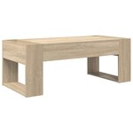 vidaXL Table basse Chêne Sonoma 110 x 50 x 41 cm Bois d'ingénierie