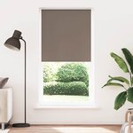 vidaXL Store enrouleur occultant café 115x230cm largeur du tissu