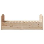 vidaXL Cadre de lit sans matelas 90x190 cm bois de pin massif