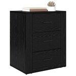 vidaXL Cabinet de chevet Chêne noir 35 x 50 x 60 cm Bois d'ingénierie