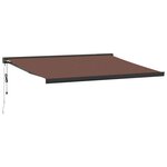vidaXL Auvent rétractable automatique marron 400x300 cm