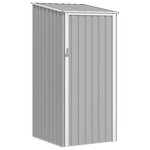 vidaXL Abri de jardin Gris 87x98x159 cm Acier galvanisé