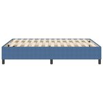 vidaXL Lit à ressorts Bleu 160 x 200 cm Tissu en velours côtelé