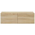 vidaXL Meubles TV muraux 2Pièces chêne sonoma 100x30x30cm bois ingénierie