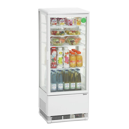 Vitrine Réfrigérée à Poser - 98 Litres - Blanche  ou Noire - Bartscher - BlancR600ABattante