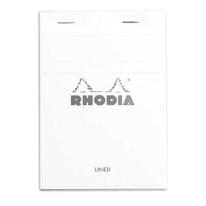 Bloc-Notes Agrafé N°13 White - A6 10,5x14,8 - Ligné - 80 Feuilles Détachables