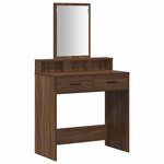 vidaXL Table de Toilette Chêne brun 79 x 41 x 140 cm Bois d'ingénierie