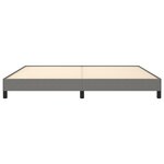 vidaXL Cadre de lit sans matelas gris foncé 200x200 cm tissu