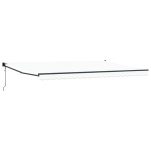 vidaXL Auvent Blanc 500 × 300 cm Polyester et métal