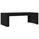 vidaXL Table basse noir 102x50x36 cm bois d'ingénierie