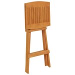 vidaXL Ensemble de bar pliable 5 Pièces Bois de teck massif