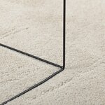vidaXL Tapis Beige 100x200 cm Polyester Antidérapant